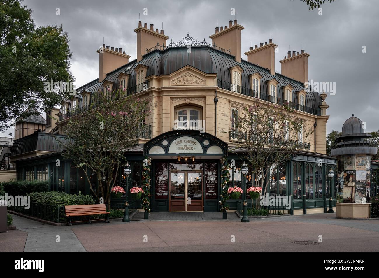 Detail der Pavillons im Epcot Center in Disney World, Florida. Stockfoto