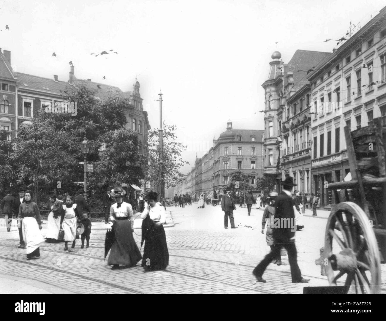 Worringer Platz Düsseldorf 1910 Julius Söhn. Stockfoto