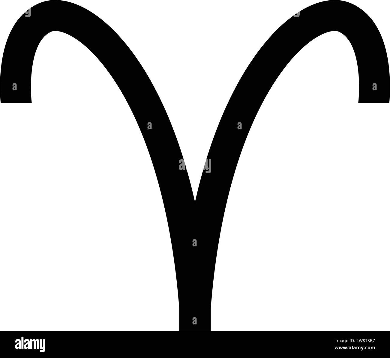 Aries Sternzeichen Symbol Symbol Vektor Illustration Design Stock Vektor