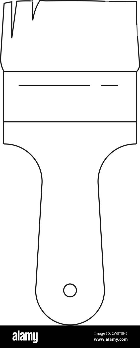 Pinsel Symbol Vektor Illustration Design Stock Vektor