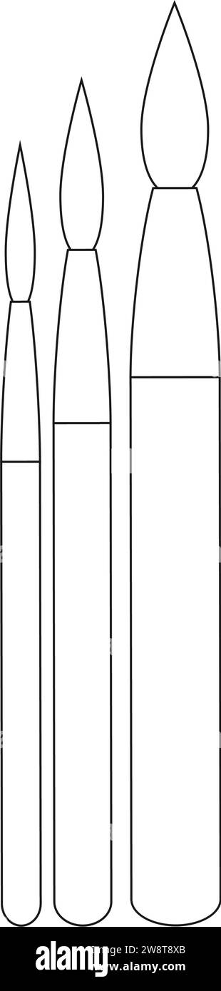 Pinsel Symbol Vektor Illustration Design Stock Vektor