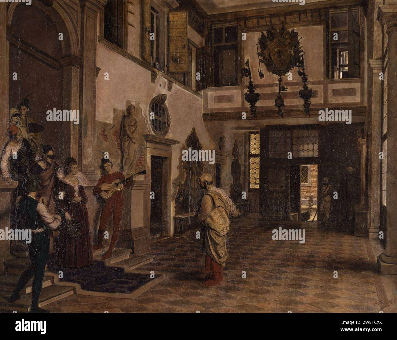 Xavier Mellery – Festessen im Dogenpalast in Venedig Stockfoto