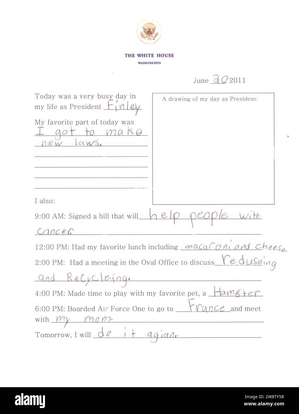 Dein Tag als Präsident - dein Tag als Präsident - 20. Juni 40 (5859928199). Stockfoto