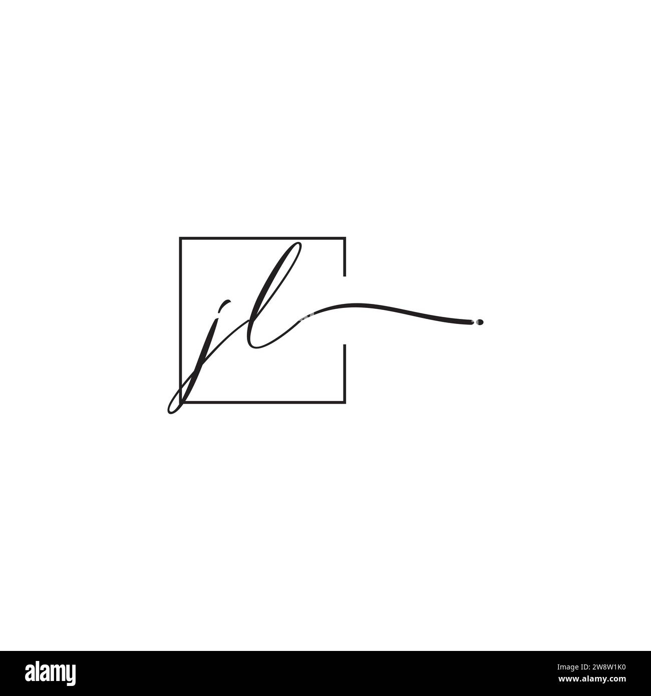 JL-Sigma-Logo-Konzept in hochwertigem, professionellem Design, das auf allen Druckmedien gut gedruckt werden kann Stock Vektor