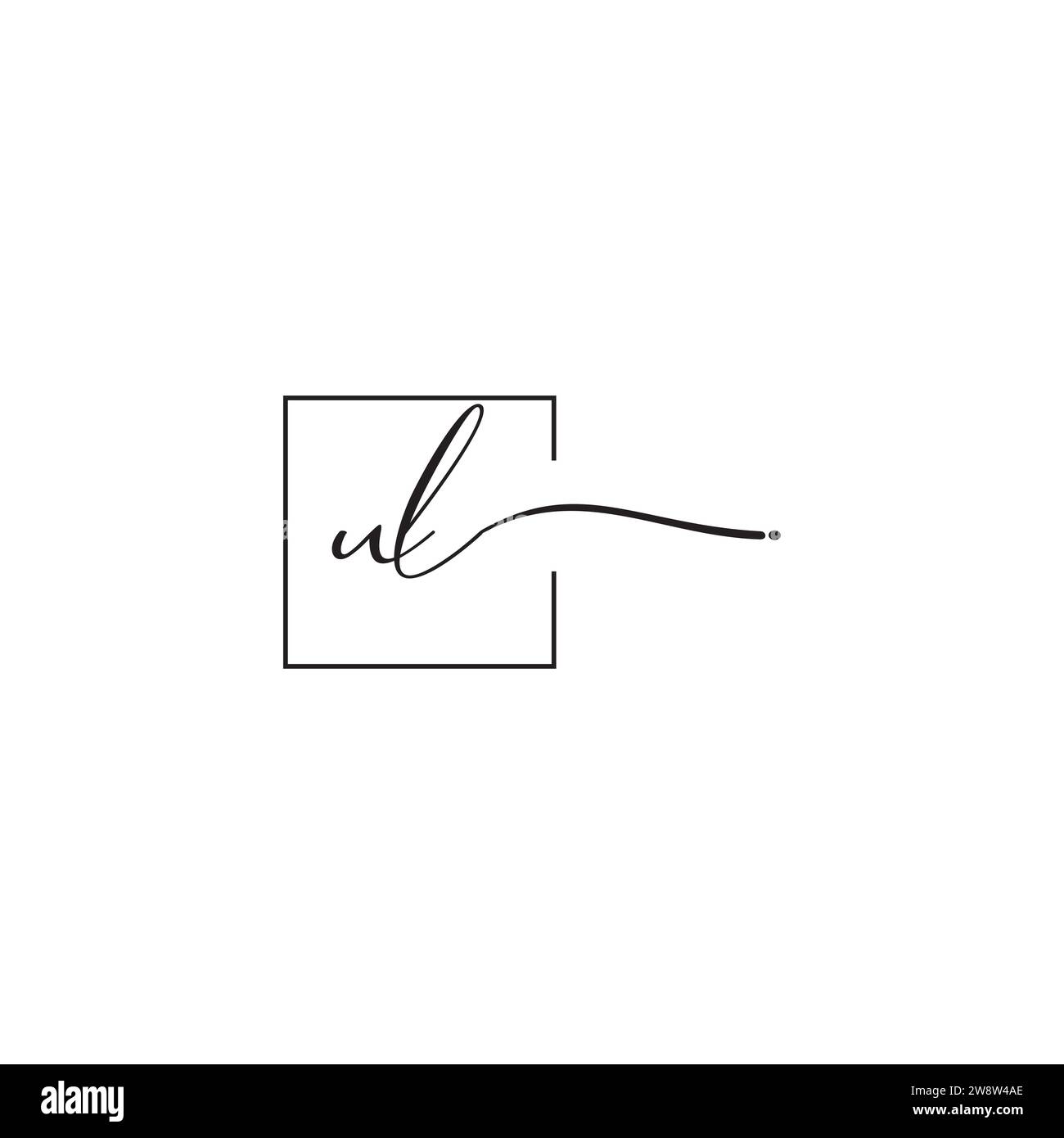 UL-Sigma-Logo-Konzept in hochwertigem, professionellem Design, das auf allen Druckmedien gut gedruckt werden kann Stock Vektor