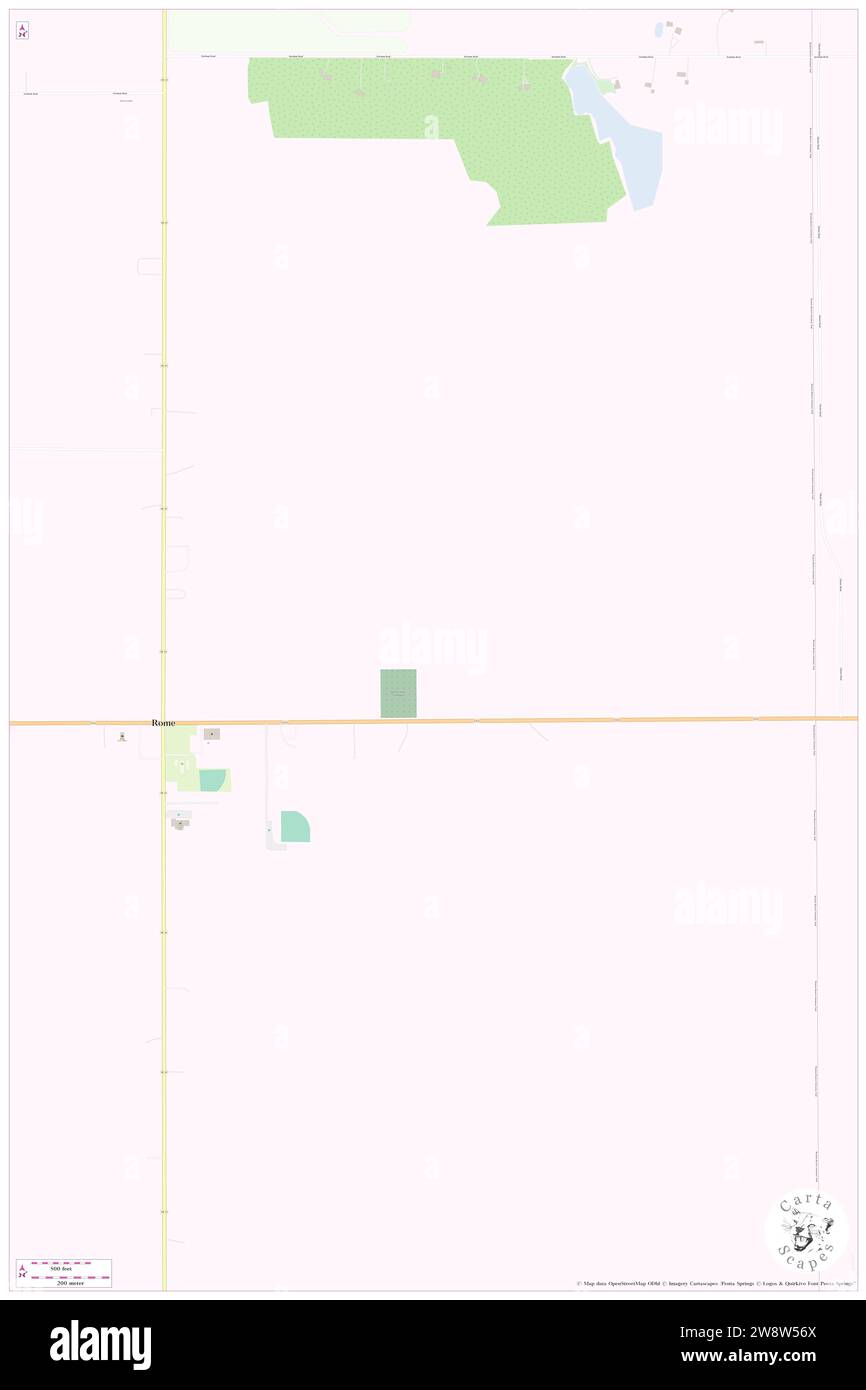 Township of Rome, Ashtabula County, Township of Rome, Ohio, N 41 36' 25'', S 80 51' 25'', Karte, Cartascapes Map veröffentlicht im Jahr 2023 Begeben Sie sich auf eine Entdeckungsreise mit unserer geografischen Karte Cartascapes, einem fesselnden Tor zu den vielfältigen Wandteppichen der Landschaften, Ökosysteme und Kulturen der Erde. Diese Karte überwindet die Grenzen der Zeit und webt eine visuelle Erzählung, die in die komplizierte Vergangenheit, Gegenwart und potenzielle Zukunft unseres Planeten eintaucht. Als Kompass durch die Wunder der Erdgeographie lädt er Sie ein, die Verflechtungen aller Lebewesen zu erkunden und zu schätzen. Stockfoto