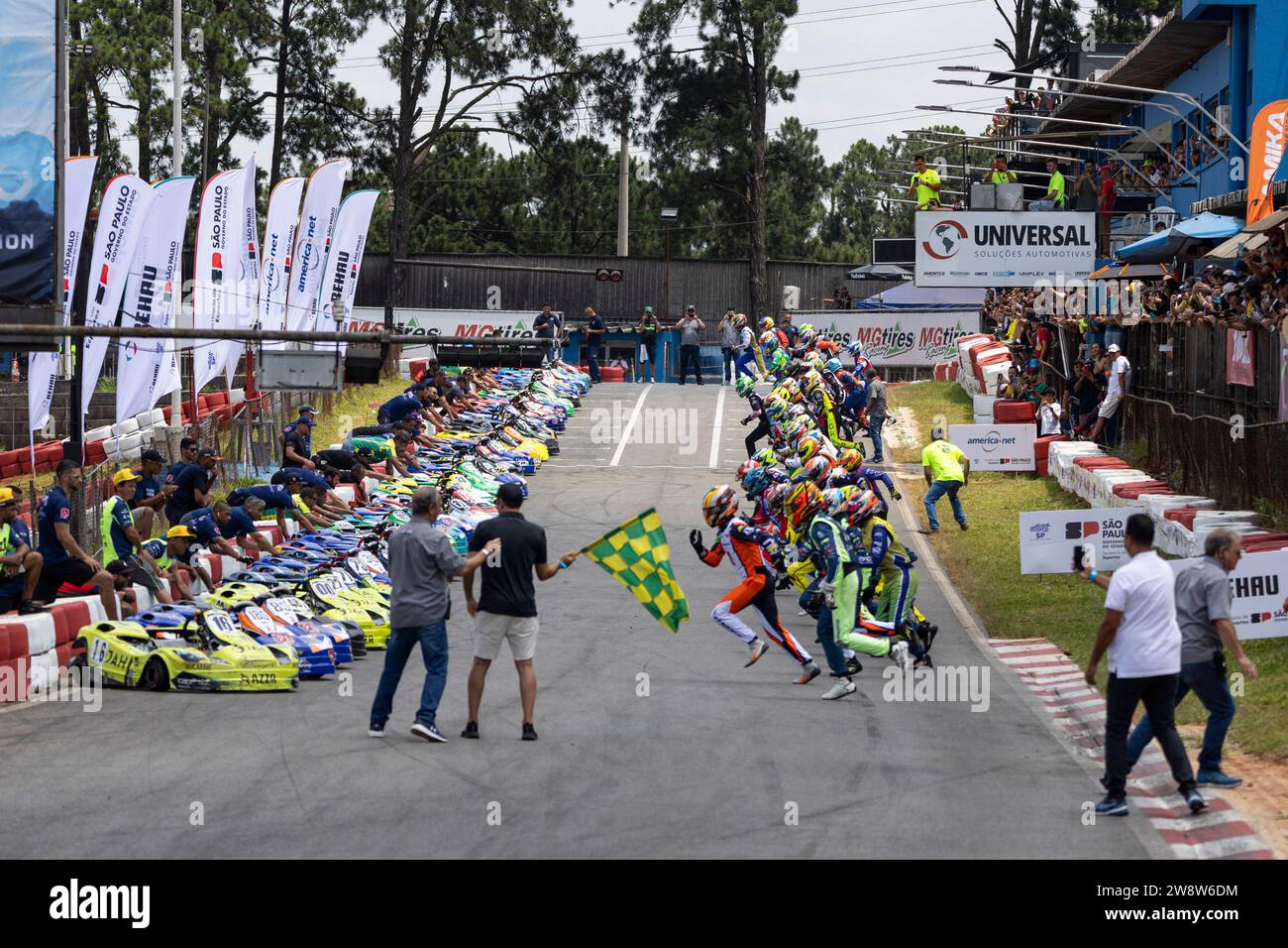 Cotia, Brasilien. Dezember 2023. Hub Honda Motoren. Quelle: Emerson Santos/FotoArena/Alamy Live News Stockfoto