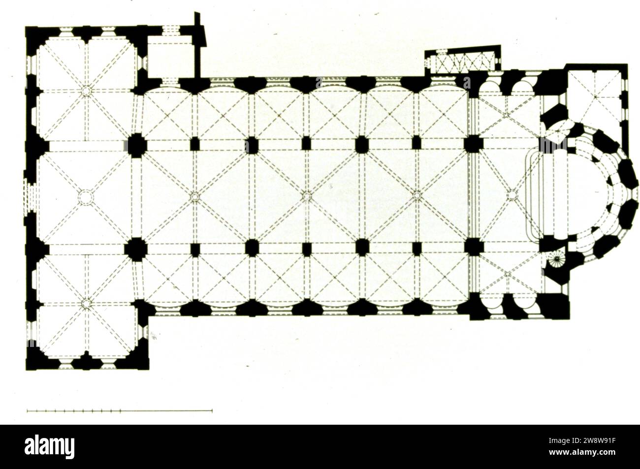 Köln, Deutschland, 24. September 1995. Basilika St. Cunibert. Stockfoto