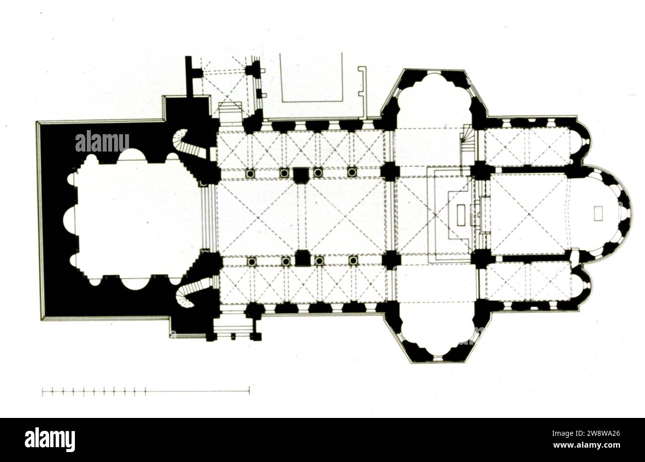 Köln, Deutschland, 13. August 1995. St. Georges Kirche. Planen. Stockfoto