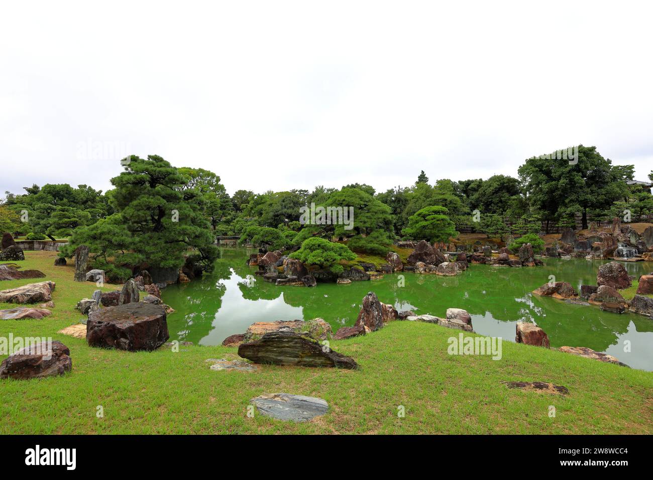 Nijo Castle mit Gärten, ein Zuhause für den Shogun Ieyasu in Nijojocho, Nakagyo Ward, Kyoto, Japan Stockfoto