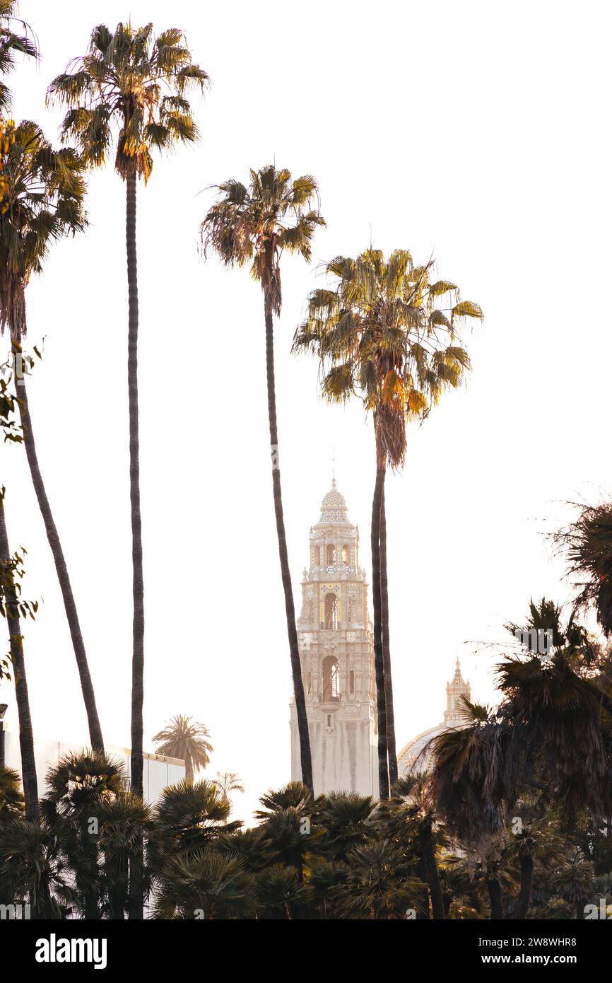 Turm im Balboa Park in San Diego Stockfoto