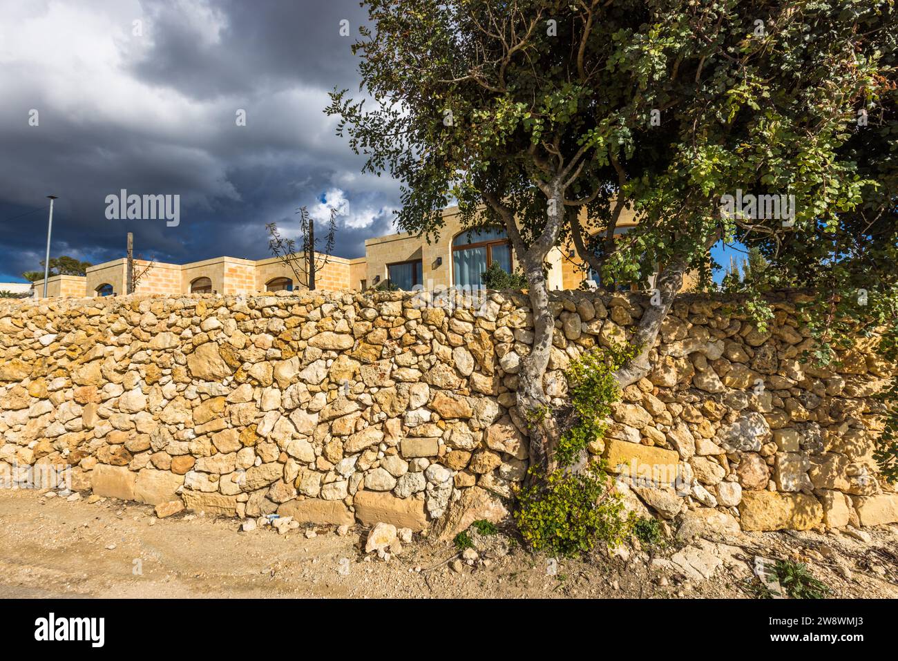 Urlaub auf der Tuta Farm in Kerċem, Gozo, Malta Stockfoto