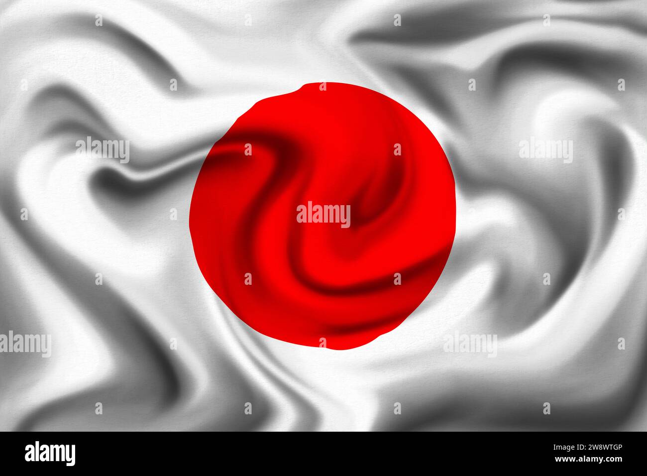 Japan Flagge Stockfoto
