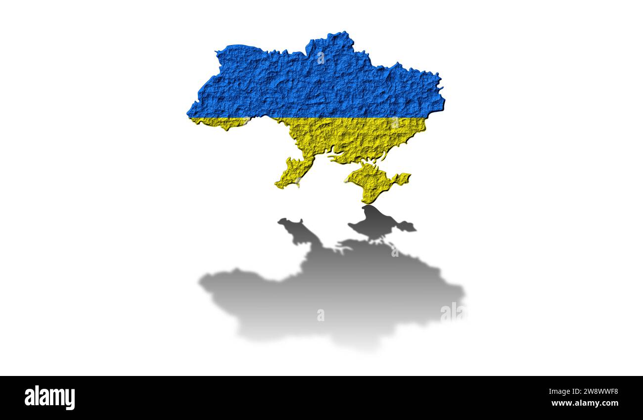 UKRAINE-KARTE Stockfoto