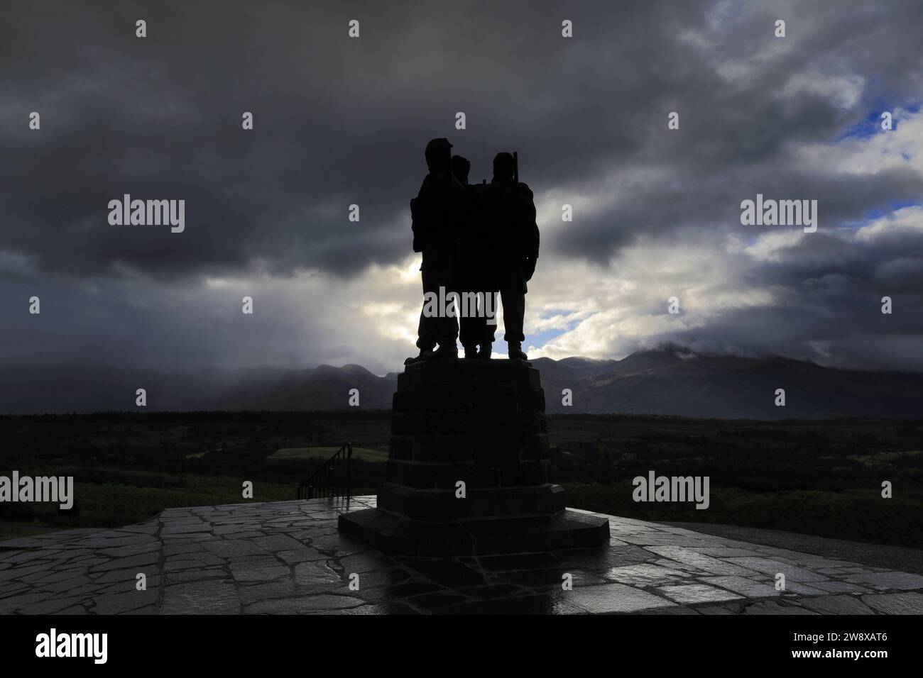 Die Commando-Denkmal am Spean Bridge, in der Nähe von Fort William, Schottisches Hochland, Schottland, Vereinigtes Königreich Stockfoto