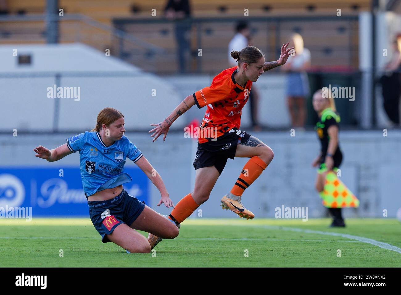 Sydney, Australien. Dezember 2023. Tori Tumeth vom Sydney FC in Aktion beim A-League Women Rd9 Spiel zwischen Sydney FC und Brisbane Roar am 22. Dezember 2023 in Sydney, Australien Credit: IOIO IMAGES/Alamy Live News Stockfoto