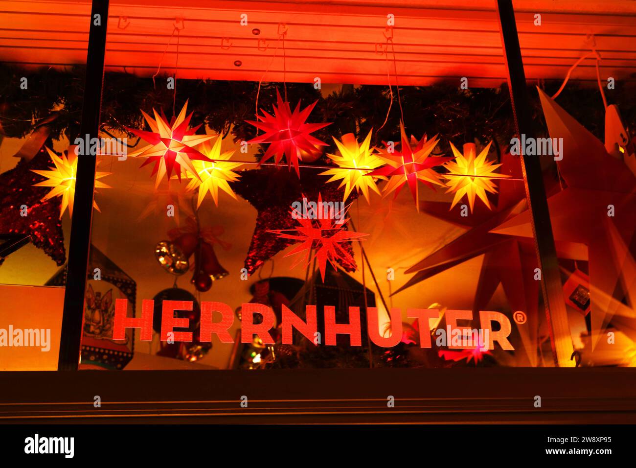 Leuchtende Weihnachtssterne - Erfurt, Deutschland, DEU, DE, Deutschland ...