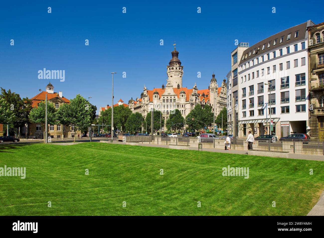 Neues Leipziger Rathaus Stockfoto