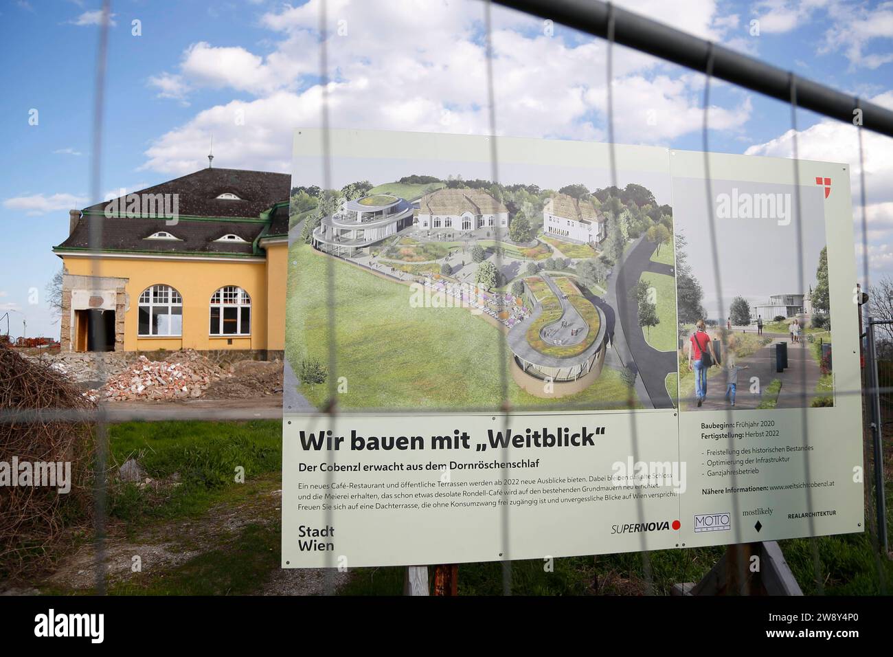 Baustart für Weitsicht COBENZL Schloss Restaurant COBENZL