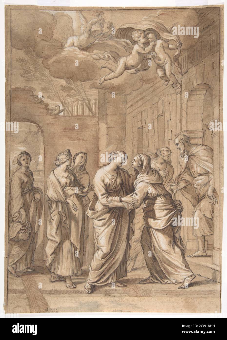 Die Visitation 2010 von Nicolas Mignard Stockfoto
