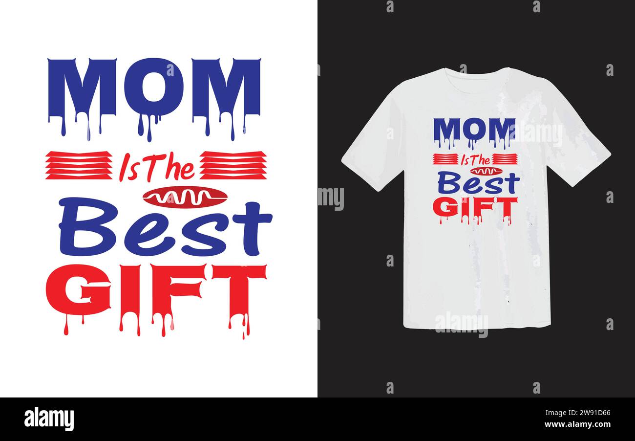 Schöne Mama oder stolze Mutter und Happy Mother's Day T-Shirt-Druckvorlage, Typografie-Design für Muttertag, Mutterleben, Mutterboss, Frauentag. Stock Vektor