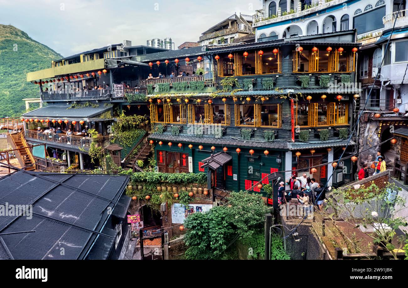 A-Mei Teehaus, Jiufen Old Street, Ruifang, Taipei, Taiwan Stockfoto