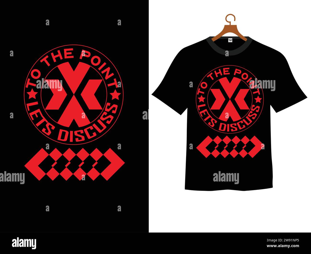 T-Shirt-Design mit Typografie Stock Vektor