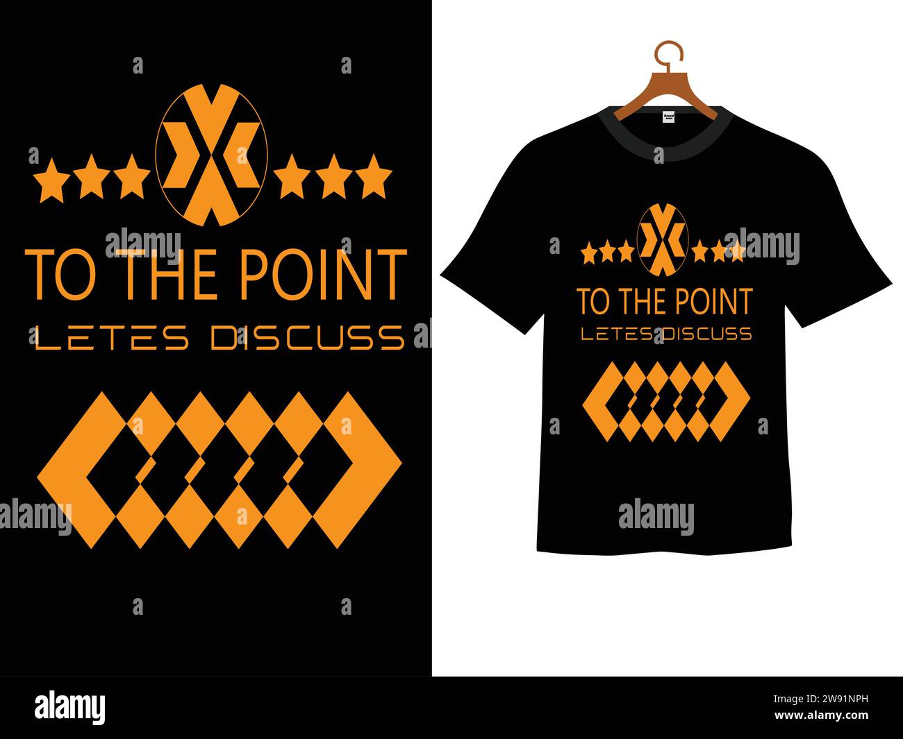 T-Shirt-Design mit Typografie Stock Vektor