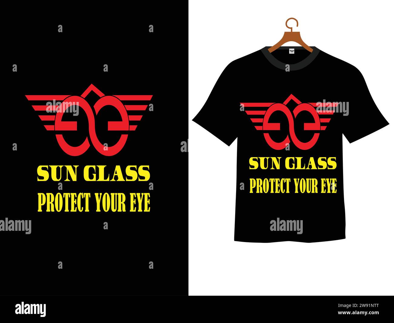 T-Shirt-Design mit Typografie Stock Vektor