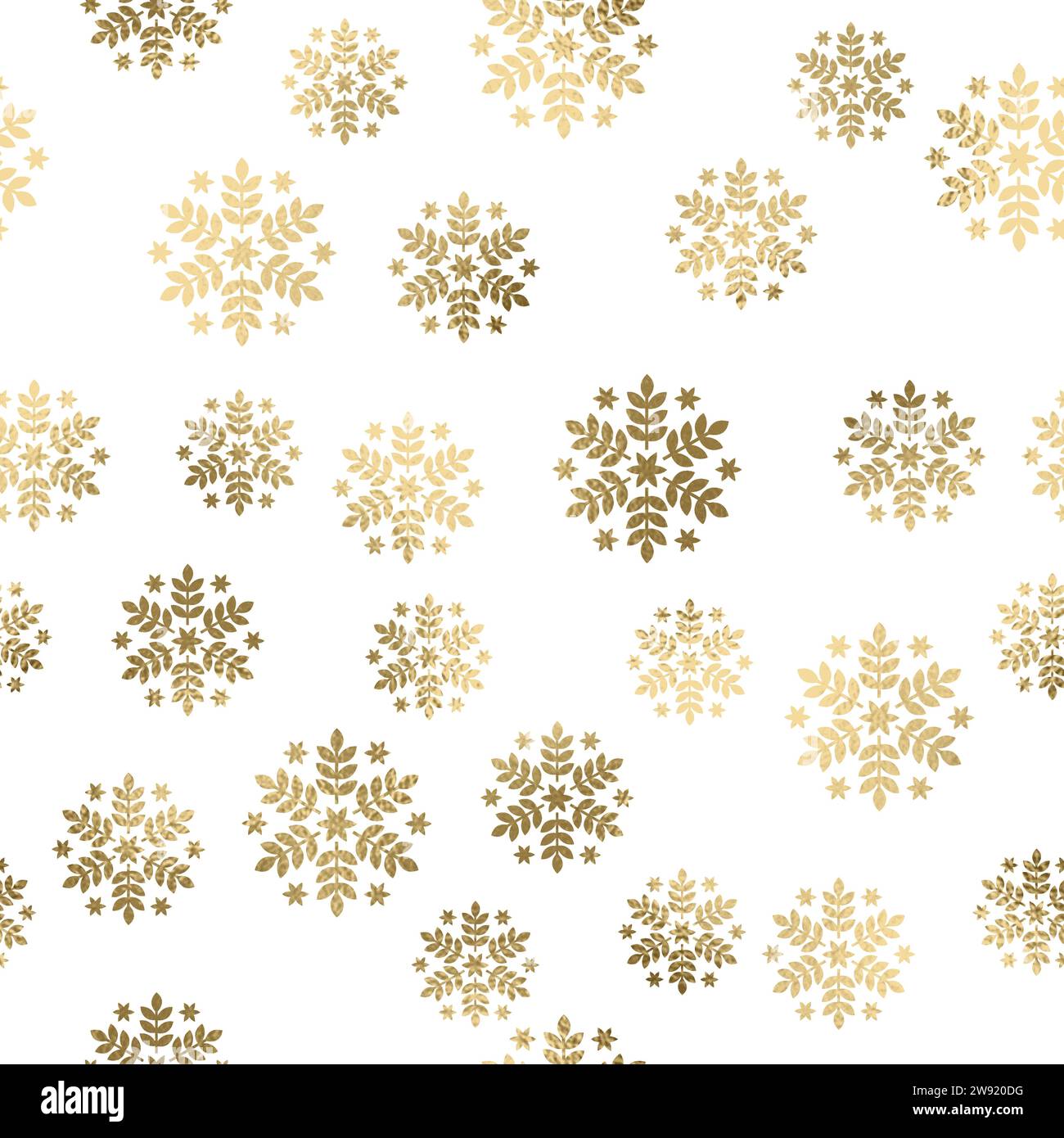 Goldene Schneeflocken überlagern den transparenten Hintergrund Stock Vektor