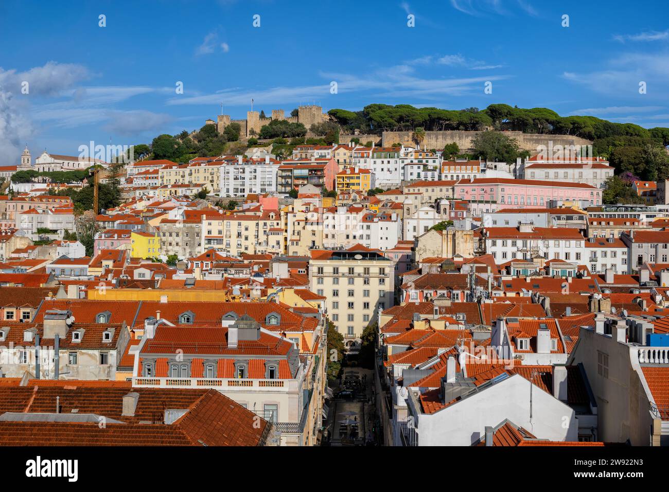 Portugal, Bezirk Lissabon, Lissabon, Blick auf das Wohnviertel Stockfoto