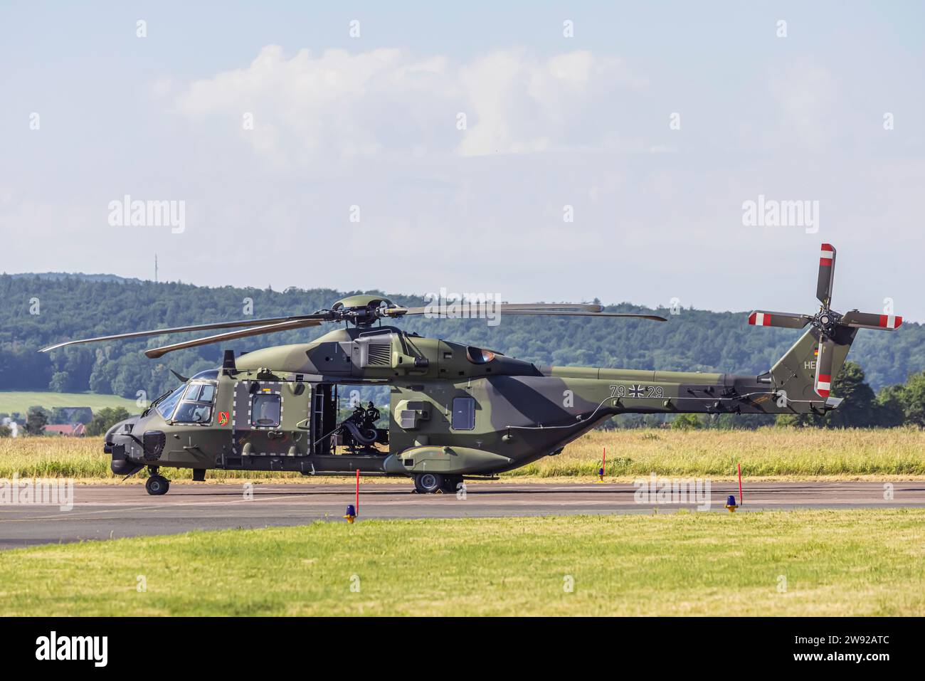 Leichter Transporthubschrauber NH90, Mehrzweckhubschrauber der Bundeswehr, Luftwaffenflugplatz Bueckeburg, Niedersachsen Stockfoto