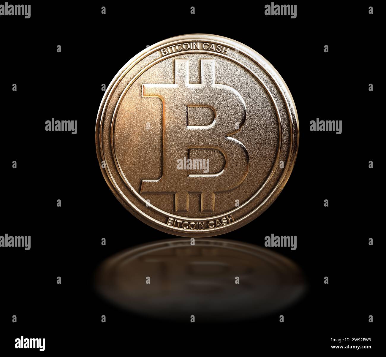 Bitcoin Digital Currency Logo Stockfoto