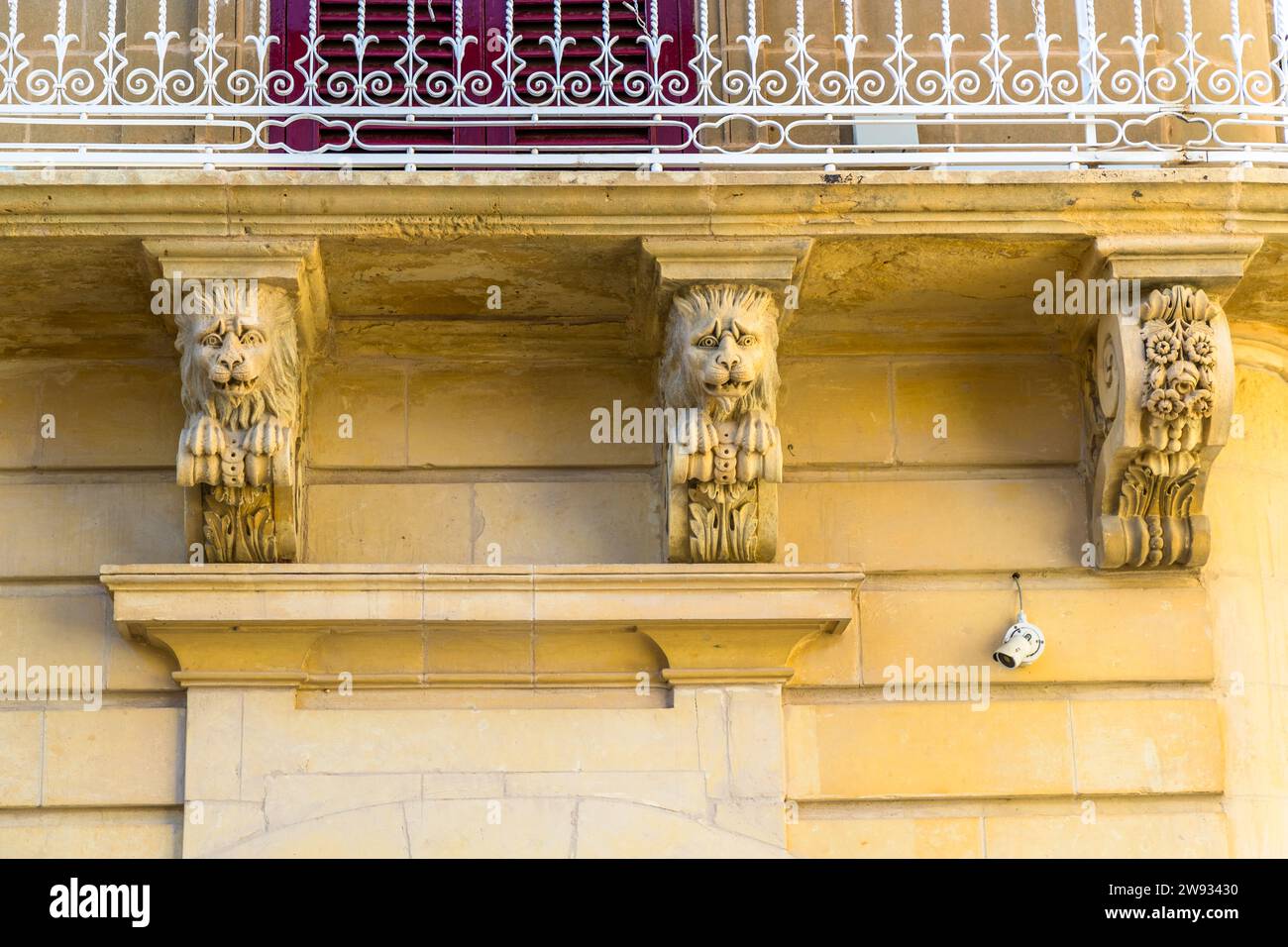 In den Straßen von Gozos Inselhauptstadt Victoria, die von den Einwohnern Rabat genannt wird Stockfoto