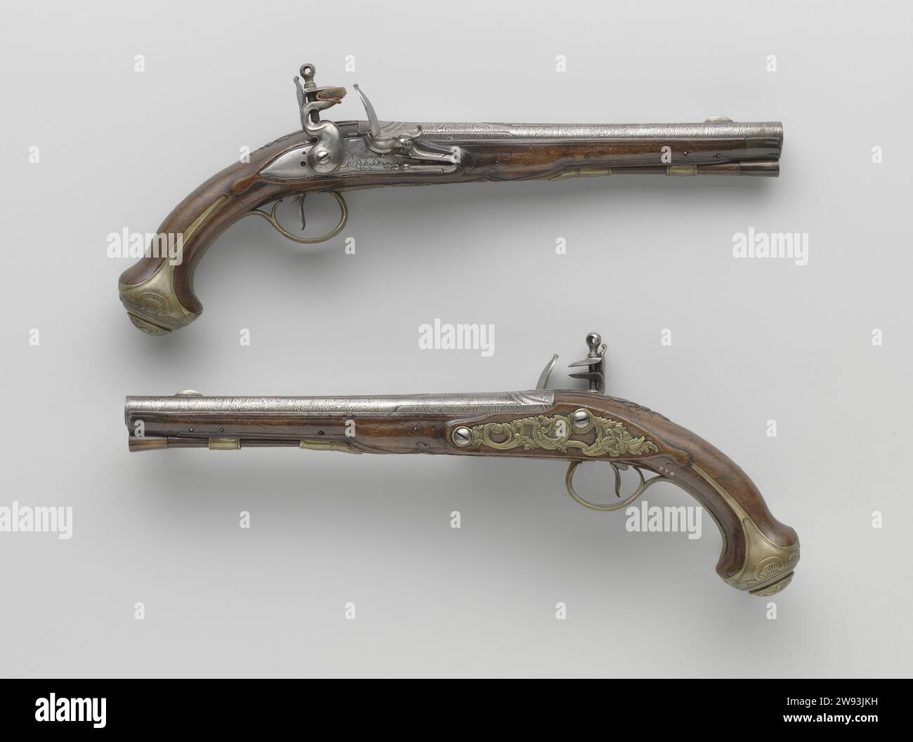 Feinstein Gun Feuerstein Gun, Nicolas Tomson, ca. 1775 Feuerstein-Pistole Teil eines ...