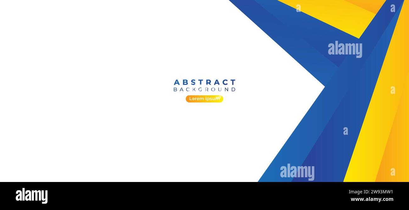 Geometrische blaue gelbe Hintergrundvektorillustration. Geeignet für Banner, Broschüren, Cover, Flyer, Poster. Stock Vektor