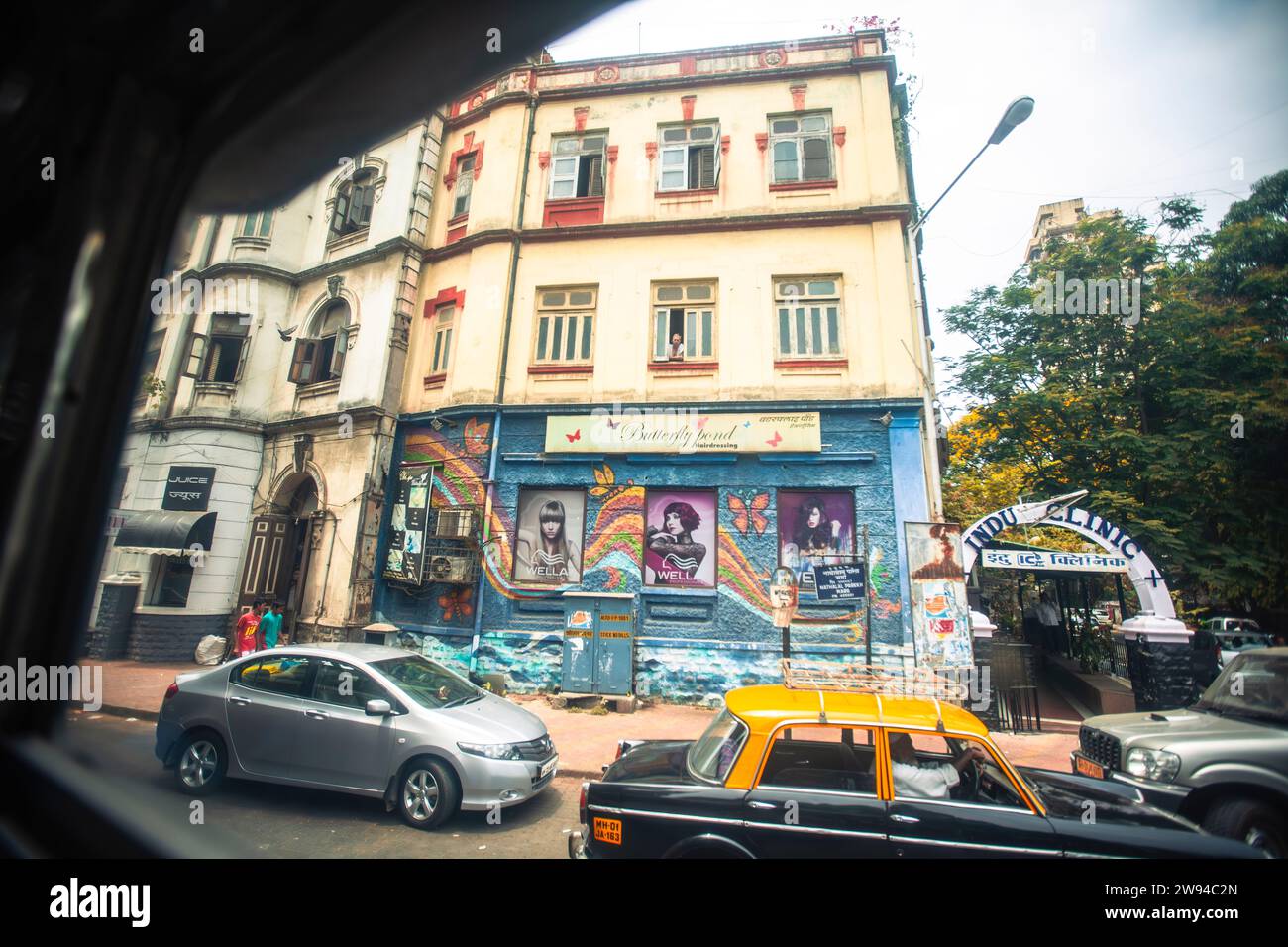 Ein Gebäude in Colaba, Mumbai. Colaba Street Stockfoto