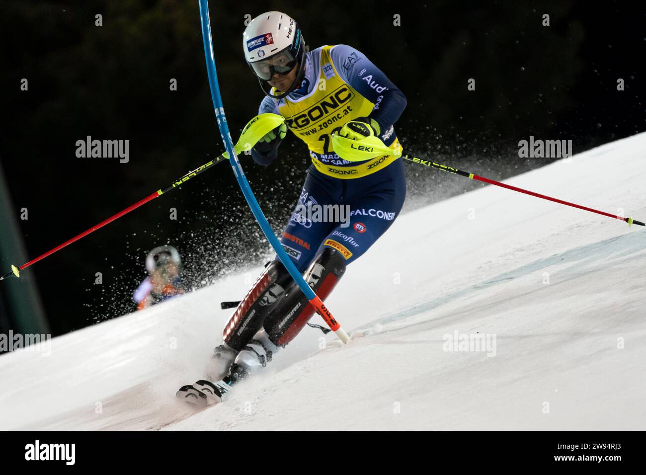 Madonna di Campiglio, Trient, Italien 22. Dezember 2023: KASTLUNGER Tobias (Ita) nimmt an der Audi FIS Ski World Cup 2023-24 Herren Slalo Teil Stockfoto