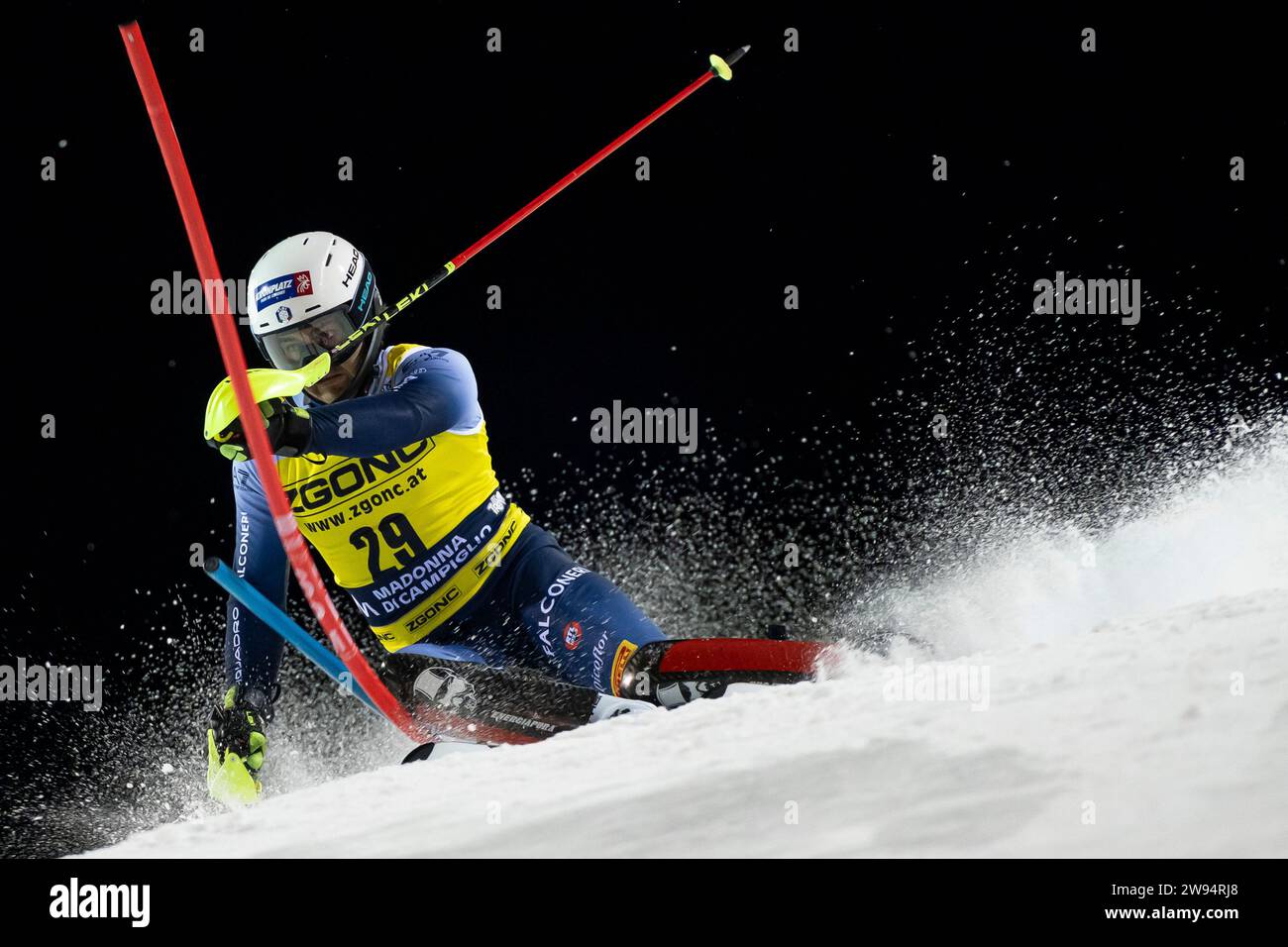 Madonna di Campiglio, Trient, Italien 22. Dezember 2023: KASTLUNGER Tobias (Ita) nimmt an der Audi FIS Ski World Cup 2023-24 Herren Slalo Teil Stockfoto