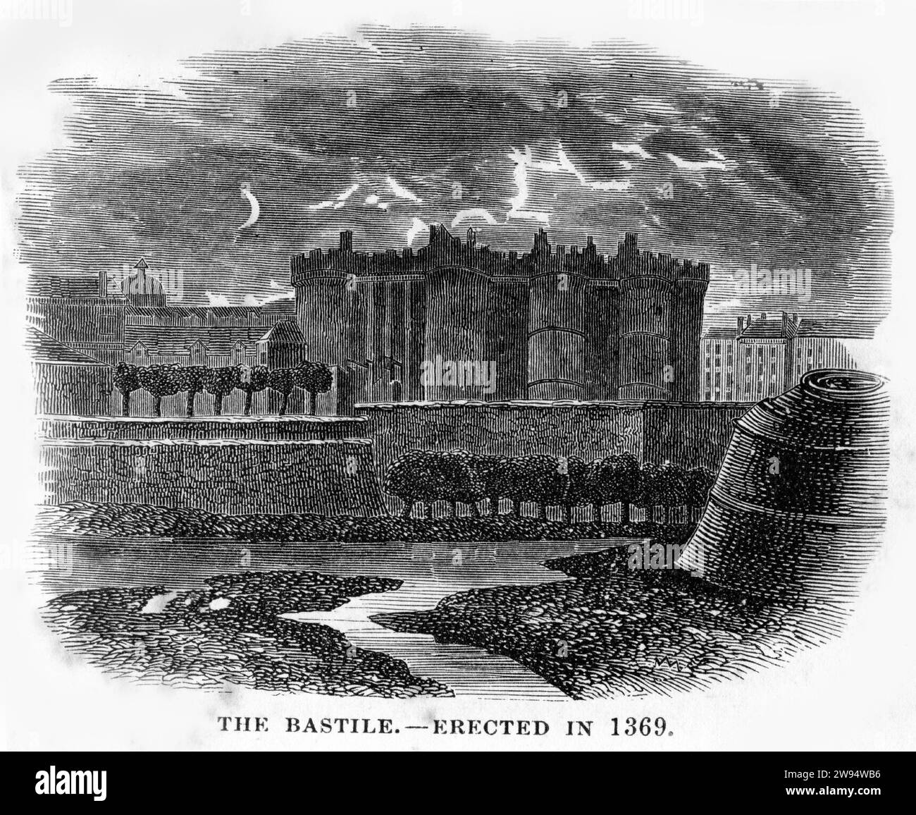 Gravur des Bastils, Paris, veröffentlicht 1878 Stockfoto