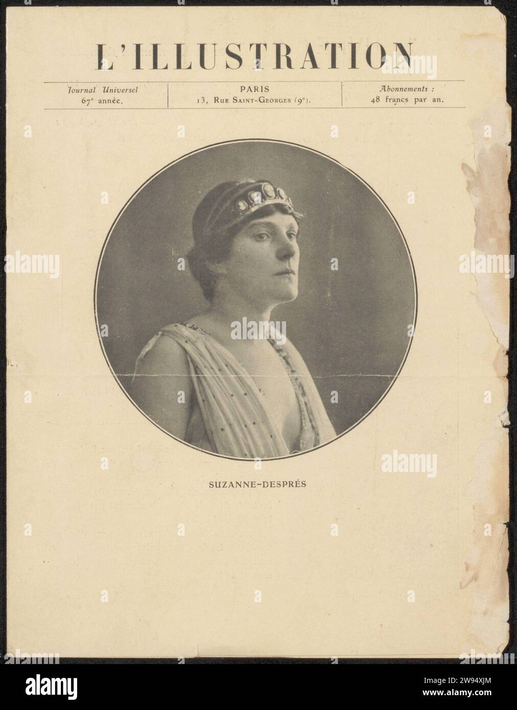 Zeitschrift von Archief Philip Zilcken, L'Illustration, 1901 Zeitschrift Paris Papierdruck Stockfoto