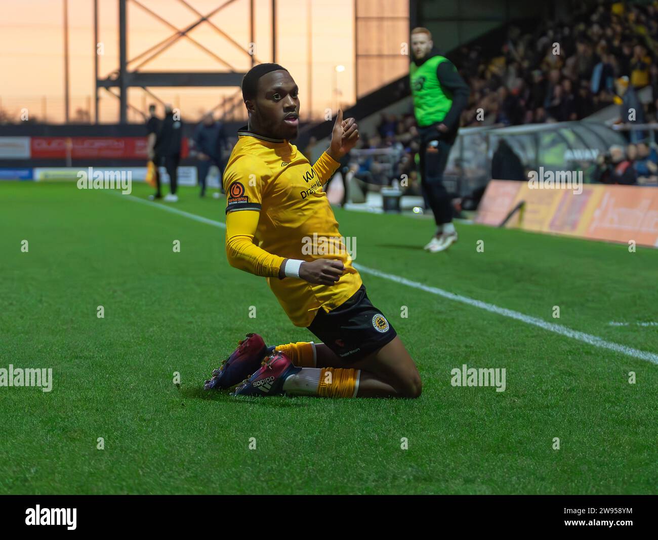 Boston United Vs Alfreton Town Vanarama National League North 23.12.2023 Jakemans Community Stadium, Boston, Lincolnshire, England Stockfoto