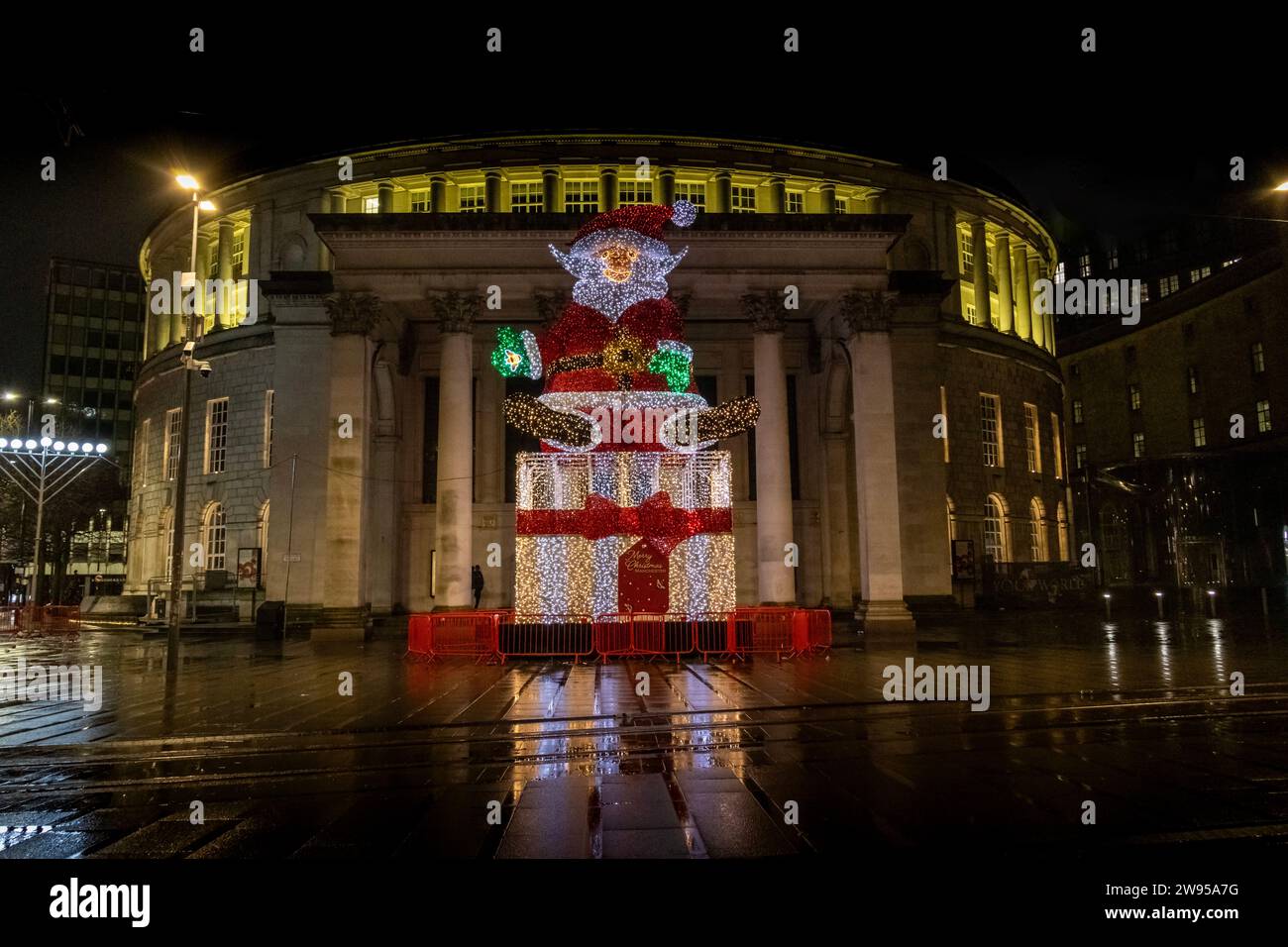 Vater Weihnachten in der Central Library, Manchester Series 4 Stockfoto