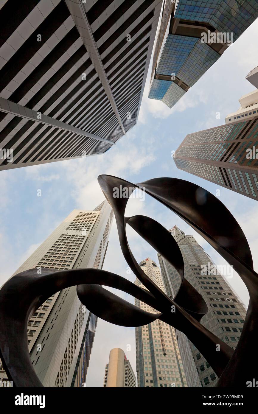 Geschäftsviertel Singapur, Singapur, Südostasien Stockfoto