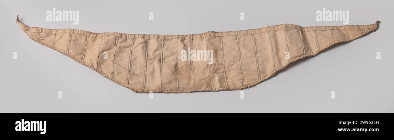 Segel, einem Modell eines warnock von 18 Stück, Anonym, um 1775 - um 1805 Schiffsmodell. Vollständig manipuliertes Modell. Modell Segel anzeigen, das zu einem Zeugen und polychromiertes Modell eines überschnittenen Schneiders gehört. Niederlande Leinen (Material). Seil Stockfoto