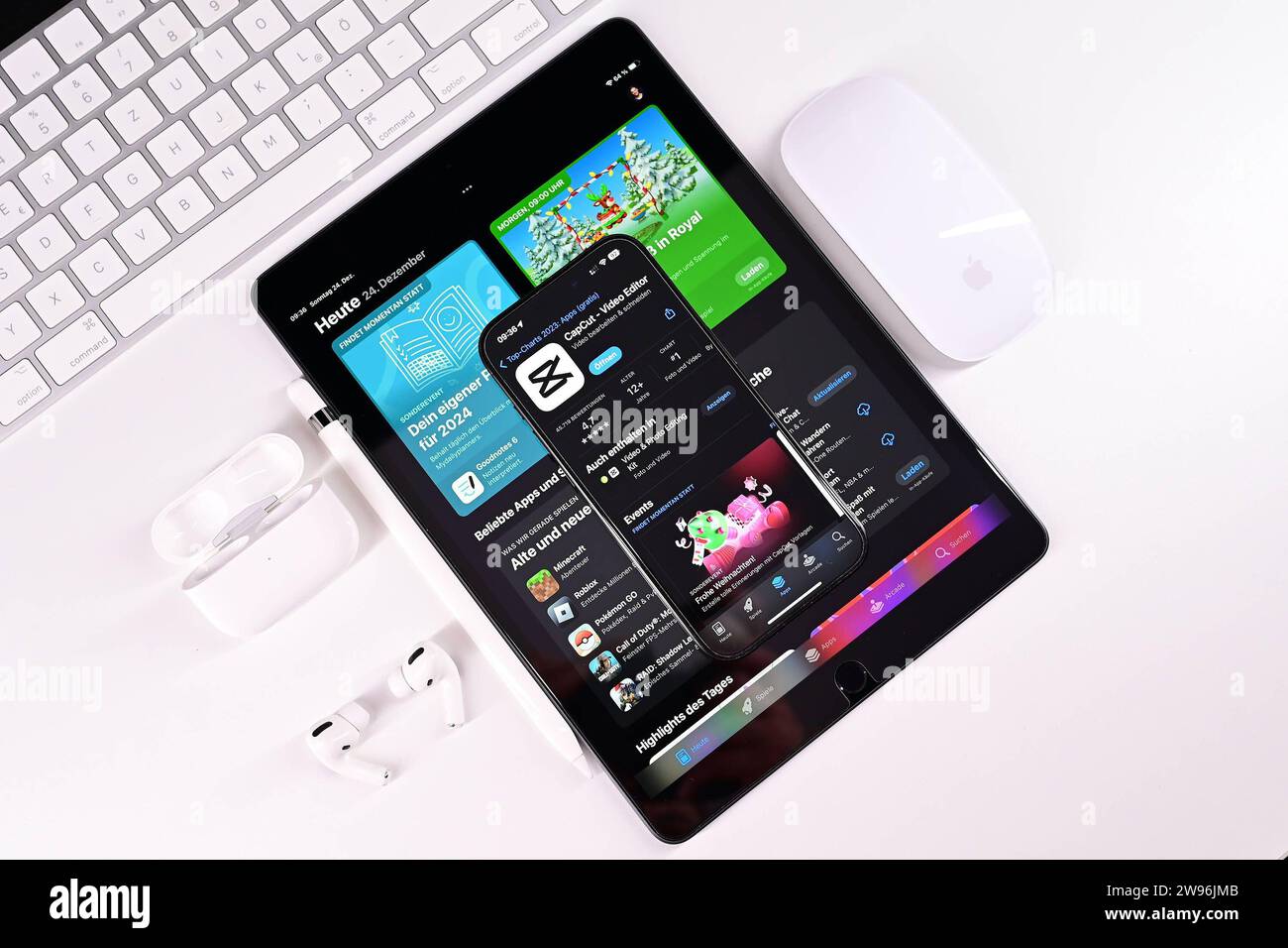 Stock und Symbolbilder I 24.12.2023 CapCut, CapCut ist eine kreative