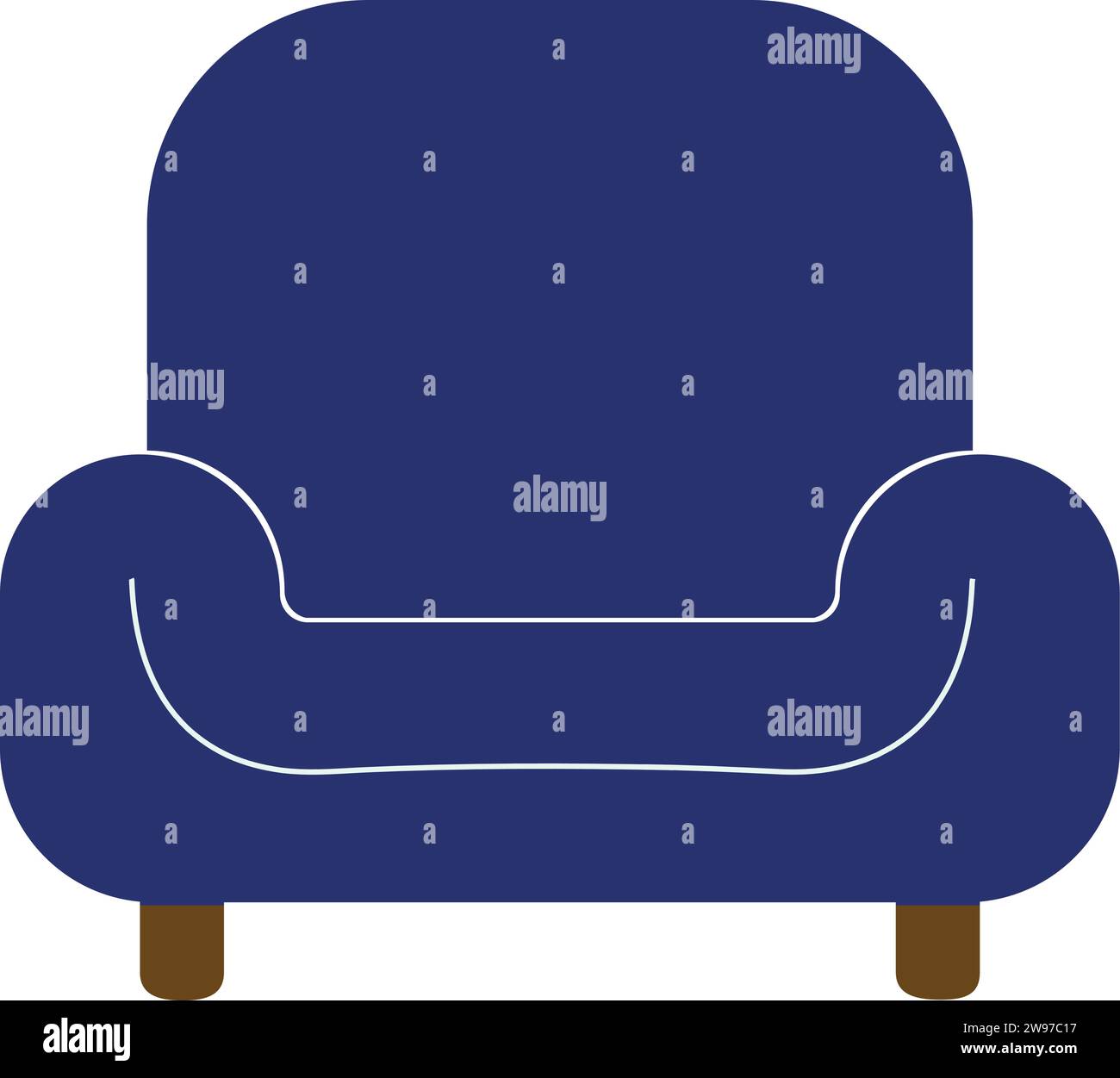 Farbe des Sofa-Symbols | Abbildung des Symbols isoliert Stock Vektor