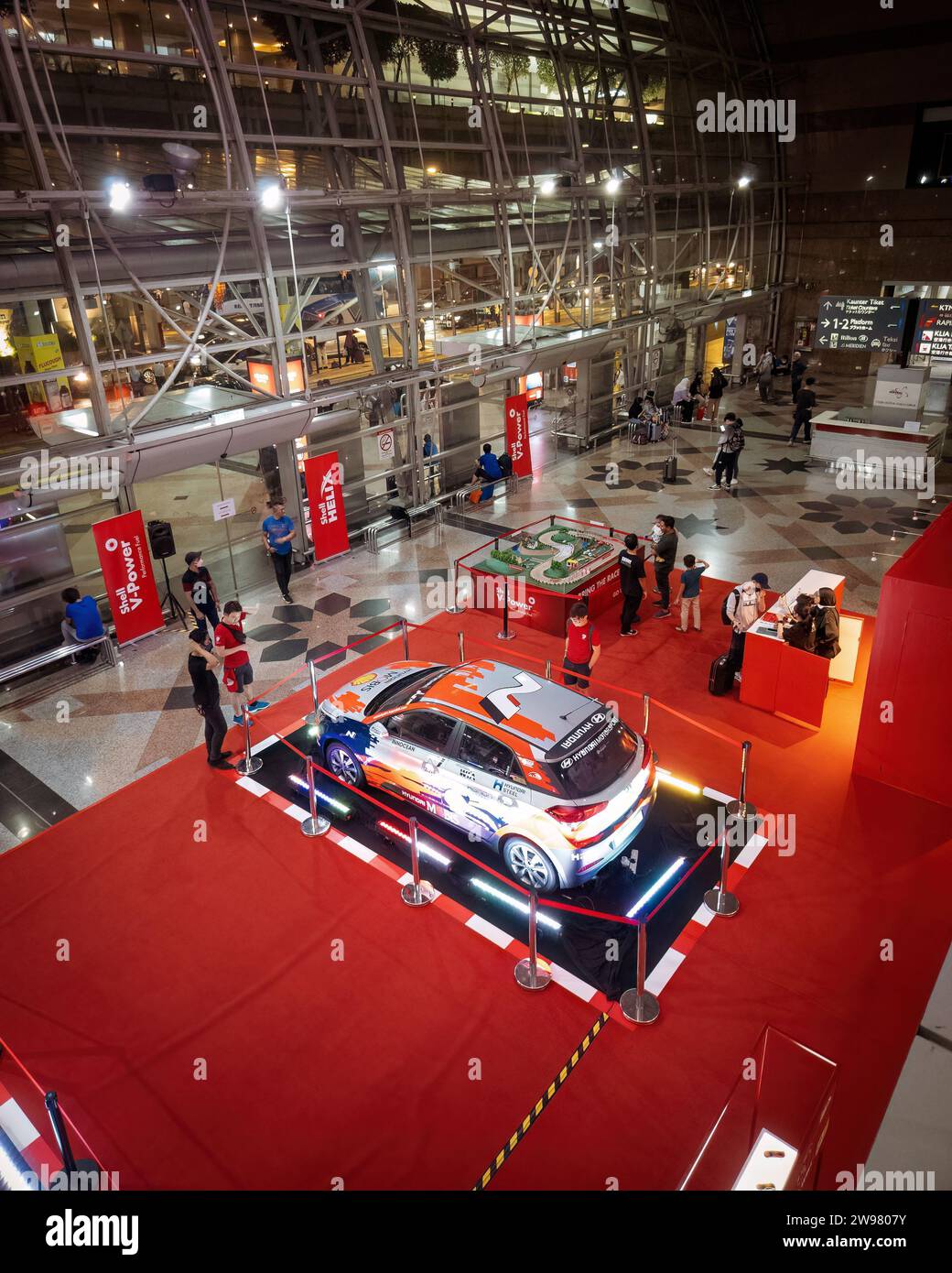 Shell Motorsport Remote Car Collection Roadshow mit echter Autoausstellung. Stockfoto