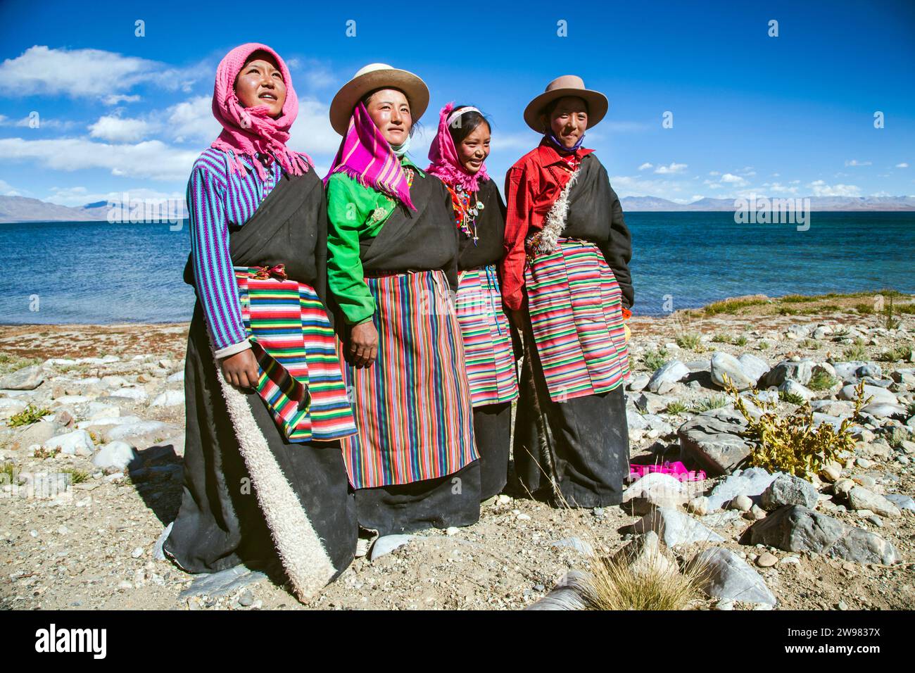 Khampini Pilger Stockfoto