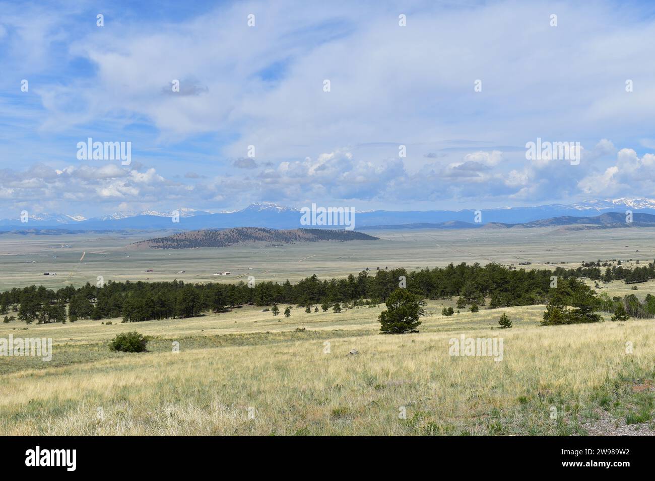 Malerischer Blick auf das Tal in Park County, Colorado Stockfoto